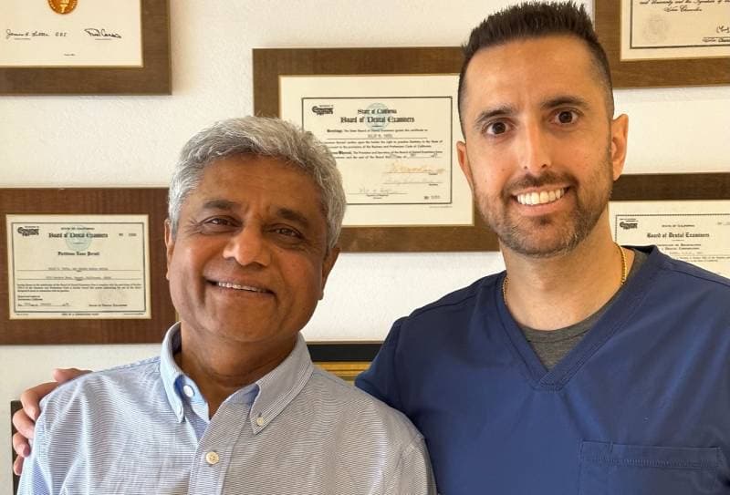 Dr. Dilip Patel and Dr. Mario Amidi together at Oxnard Dental Office